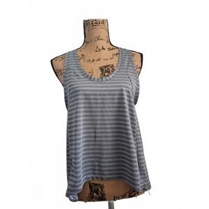 ZYIA Active Tank Top Gray Nimbus Split Back Racerback Lightweight Size Medium